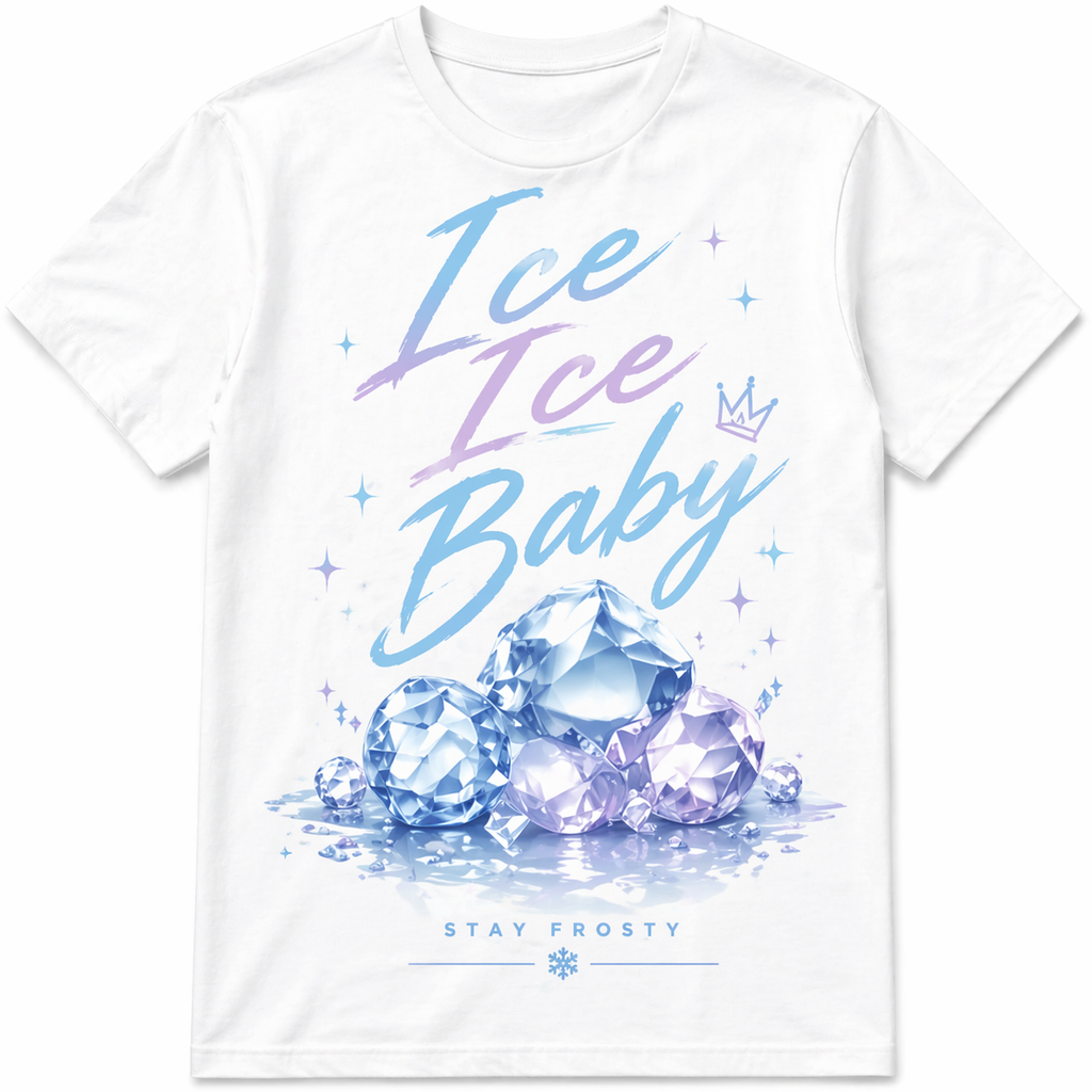 Babusha Ice Ice Baby – Frost Edition Oversized T-Shirt ❄️