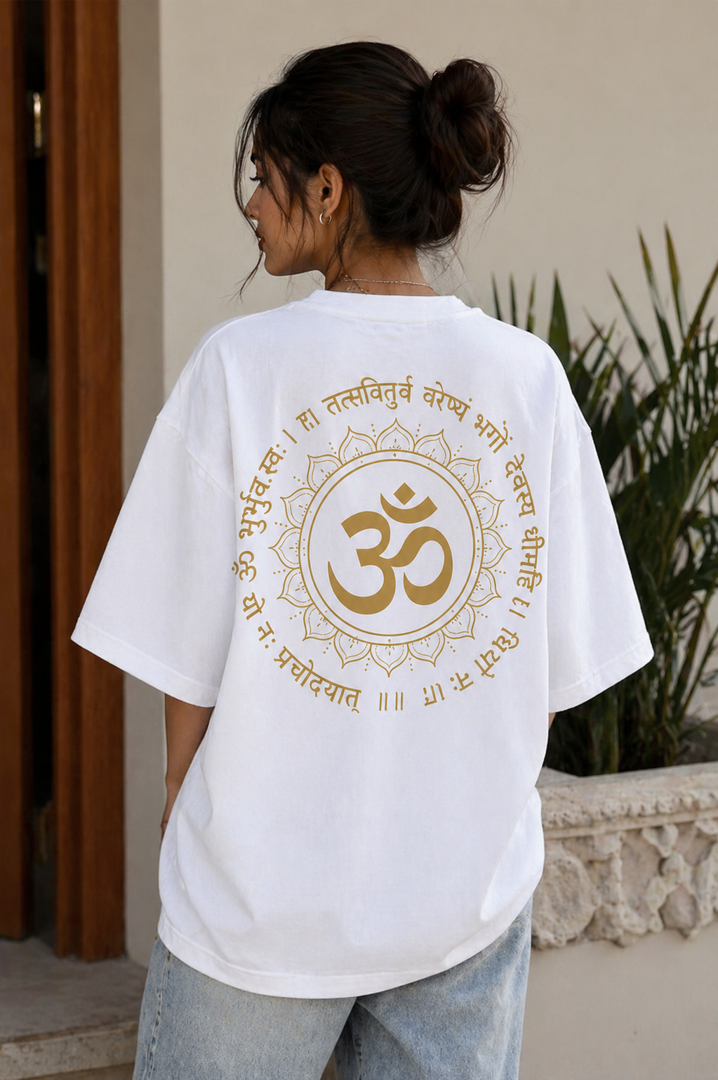 Babusha Gayatri Mantra Oversized Tee