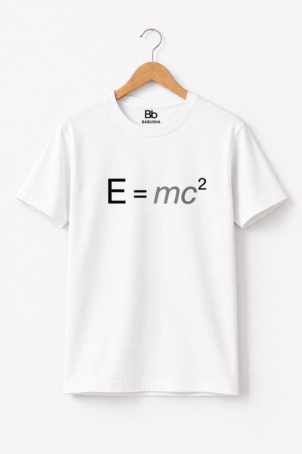 E= mc² Minimalist Tee – BABUSHA
