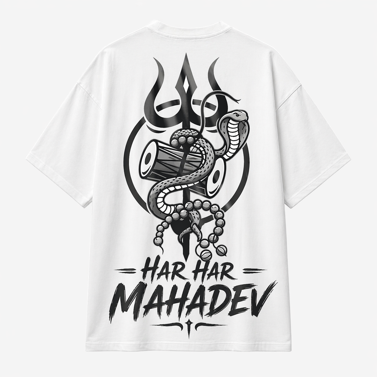 Babusha Har Har Mahadev Oversized Tee